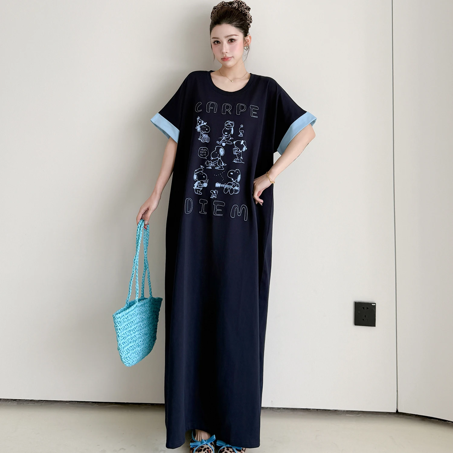 New 2026 Summer round Neck Print Short Sleeve Loose Long Dress Shoulder Insertion Ethnic Style Women's Dress Casual Maxi Gown
New 2026 Summer round Neck Print Short Sleeve Loose Long Dress Shoulder Insertion Ethnic Style Women's Dress Casual Maxi Gown