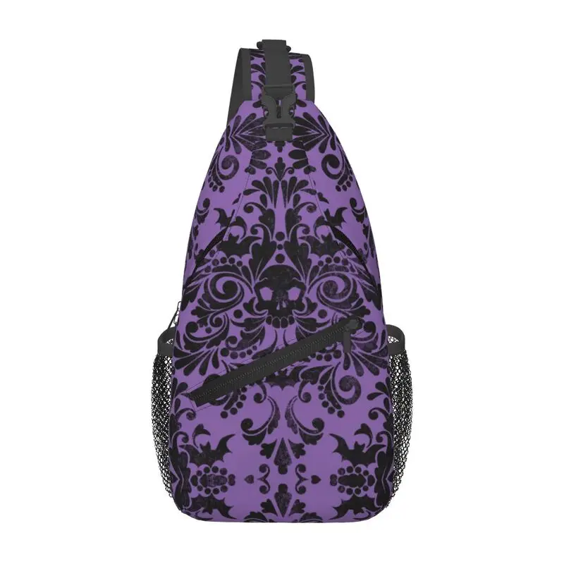 Custom Skull Damask Pattern Sling Bag for Men Halloween Witch Goth Occult Shoulder Crossbody Chest Backpack Traveling Daypack
Custom Skull Damask Pattern Sling Bag for Men Halloween Witch Goth Occult Shoulder Crossbody Chest Backpack Traveling Daypack
