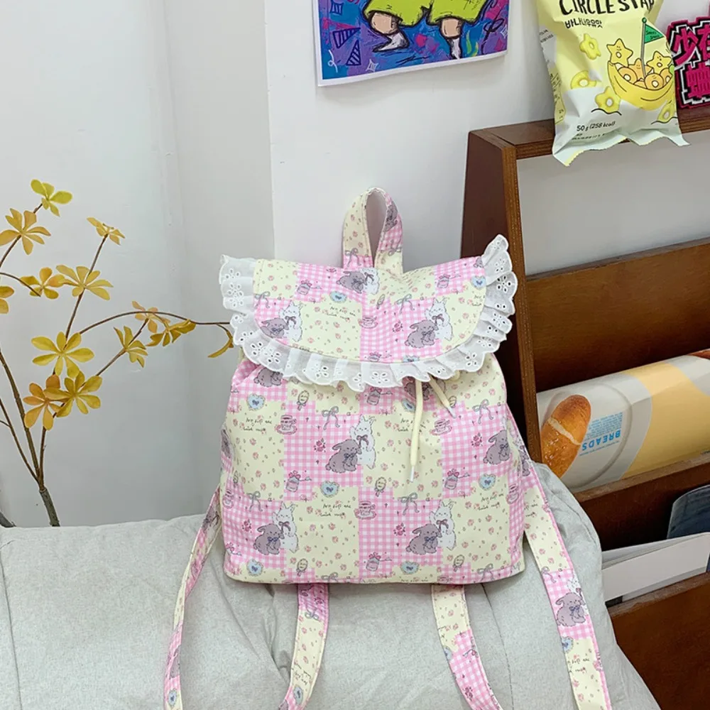 Корейский рюкзак Kawaii с оборками, милый милый рюкзак на шнурке, уличный повседневный дорожный школьный рюкзак для подростков
Корейский рюкзак Kawaii с оборками, милый милый рюкзак на шнурке, уличный повседневный дорожный школьный рюкзак для подростков