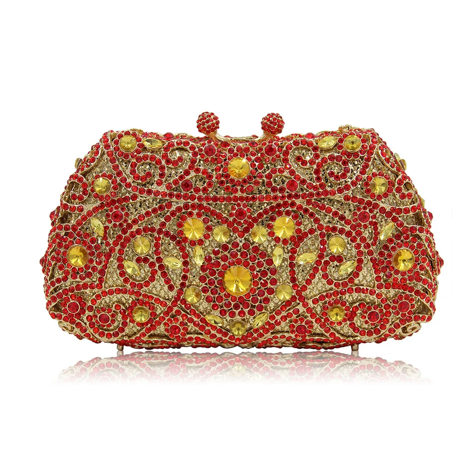 New Design Colorful Rhinestone Dumplings Shape Evening Clutch Bags Magnetic Button Hollow Luxury Crystal Bag for Ladies
New Design Colorful Rhinestone Dumplings Shape Evening Clutch Bags Magnetic Button Hollow Luxury Crystal Bag for Ladies