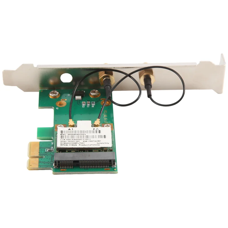 Адаптер Wi-Fi PCI-E 300M BCM94325 Wi-Fi-карта для Macos 2,4G однодиапазонный 802.11Ac WLAN Plug and Play 24BB
Адаптер Wi-Fi PCI-E 300M BCM94325 Wi-Fi-карта для Macos 2,4G однодиапазонный 802.11Ac WLAN Plug and Play 24BB
