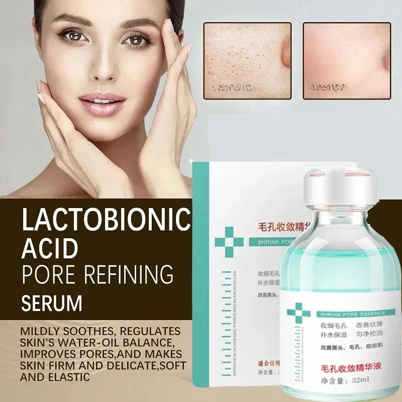 Smooth Pores Repair Essence Firm Cosmetics Pore Shrink Face Serum Hyaluronic Acid Moisturizing Nourish Skincare Pore Shrinkage 
Smooth Pores Repair Essence Firm Cosmetics Pore Shrink Face Serum Hyaluronic Acid Moisturizing Nourish Skincare Pore Shrinkage