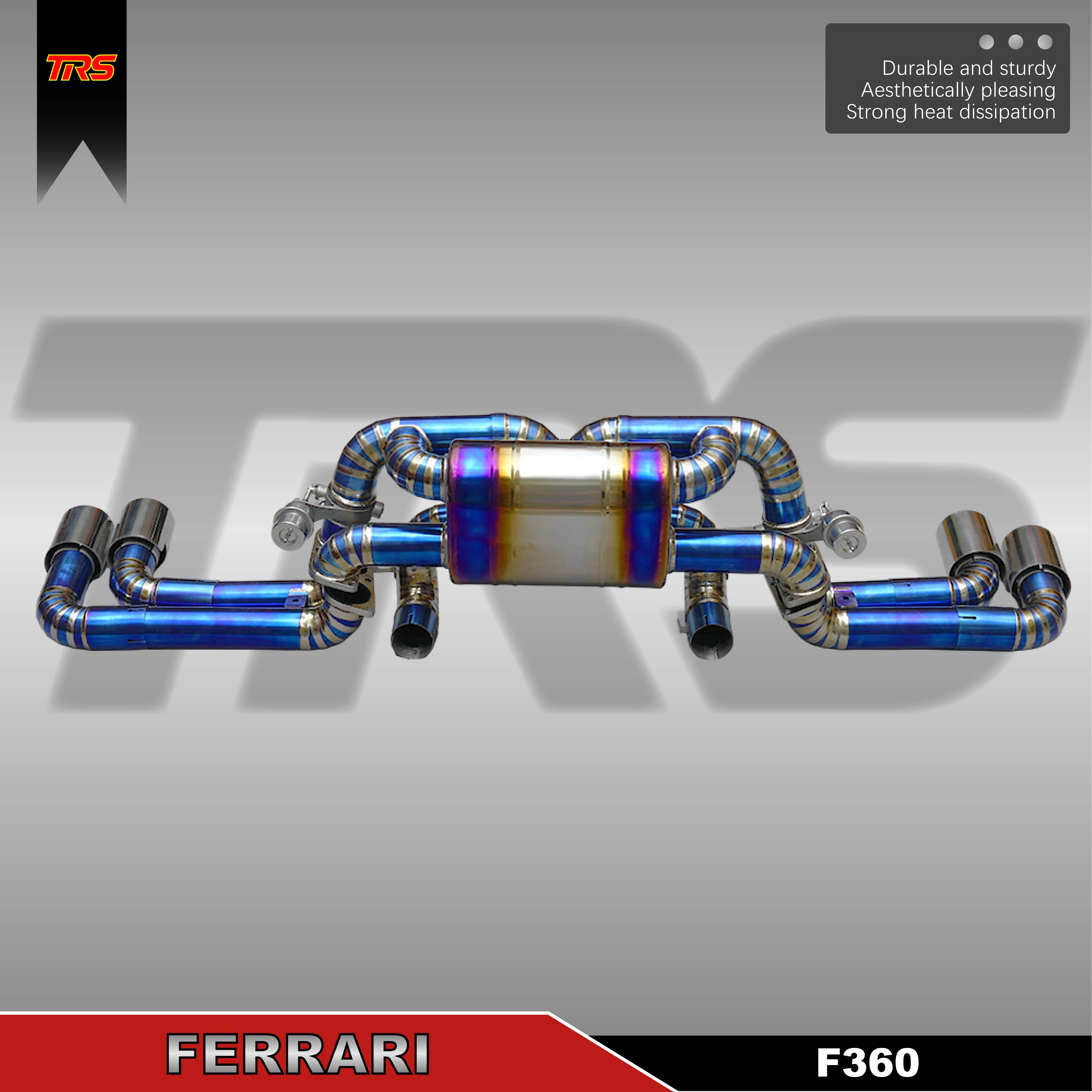 Titanium Track Exhaust for F131 Chassis 3.6L V8 Berlinetta - Racing Sound, Quad Tips, 8.2kg Weight Save
Titanium Track Exhaust for F131 Chassis 3.6L V8 Berlinetta - Racing Sound, Quad Tips, 8.2kg Weight Save