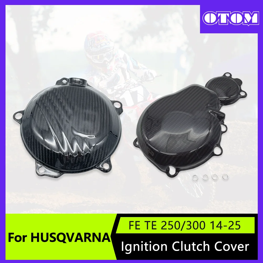 OTOM Motorcycle 2014-2025 Ignition Clutch Cover Carbon Fiber Engine Guard for HUSQVARNA FC FE TC TX FS 250 300 
OTOM Motorcycle 2014-2025 Ignition Clutch Cover Carbon Fiber Engine Guard for HUSQVARNA FC FE TC TX FS 250 300