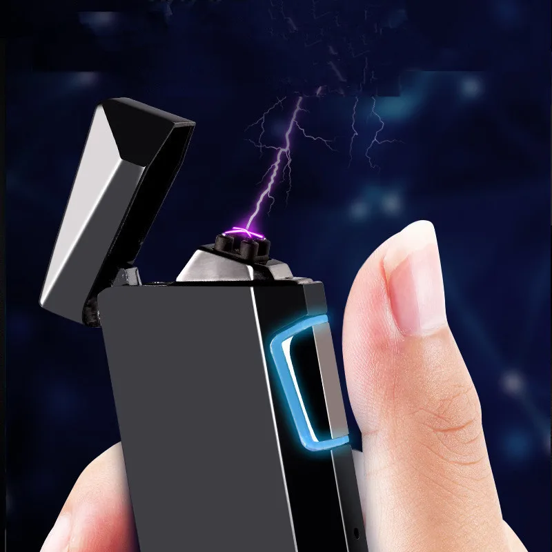 New Metal Double Arc Touch Sensing Electric Lighter USB Rechargeable Plasma Outdoor Windproof Lighter Men's Gift
New Metal Double Arc Touch Sensing Electric Lighter USB Rechargeable Plasma Outdoor Windproof Lighter Men's Gift