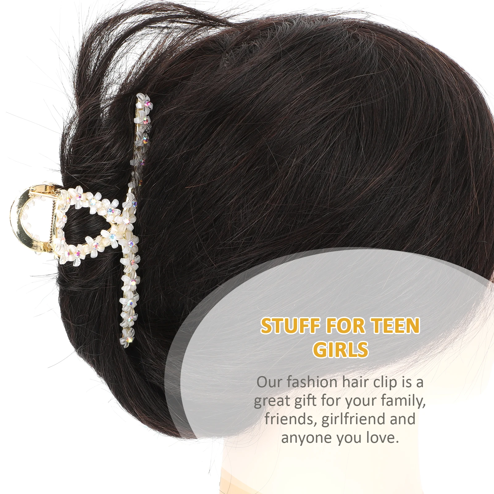 Metal Hair Claw Clip Large Crystal Rhinestone Simple Stylish Hair Barrette Flexible Hair Accessories for Women
Metal Hair Claw Clip Large Crystal Rhinestone Simple Stylish Hair Barrette Flexible Hair Accessories for Women