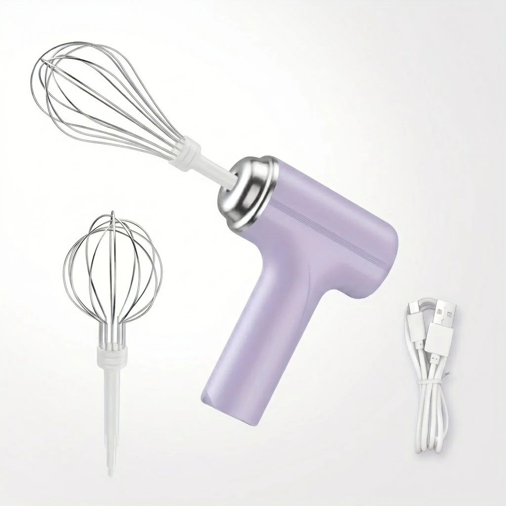GMOX Cordless Hand Mixer, Handheld Electric Whisk with 3 Speed Modes, Hand Held Egg Beater with 2 Detachable Stir Whisks (Purple)
GMOX Cordless Hand Mixer, Handheld Electric Whisk with 3 Speed Modes, Hand Held Egg Beater with 2 Detachable Stir Whisks (Purple)