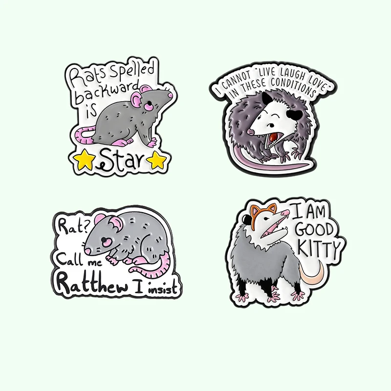 Ratthew I Insist Enamel Pins Funny Rat Brooches Rats Spelled Backward Is Star Lapel Badges Gift For Friends
Ratthew I Insist Enamel Pins Funny Rat Brooches Rats Spelled Backward Is Star Lapel Badges Gift For Friends