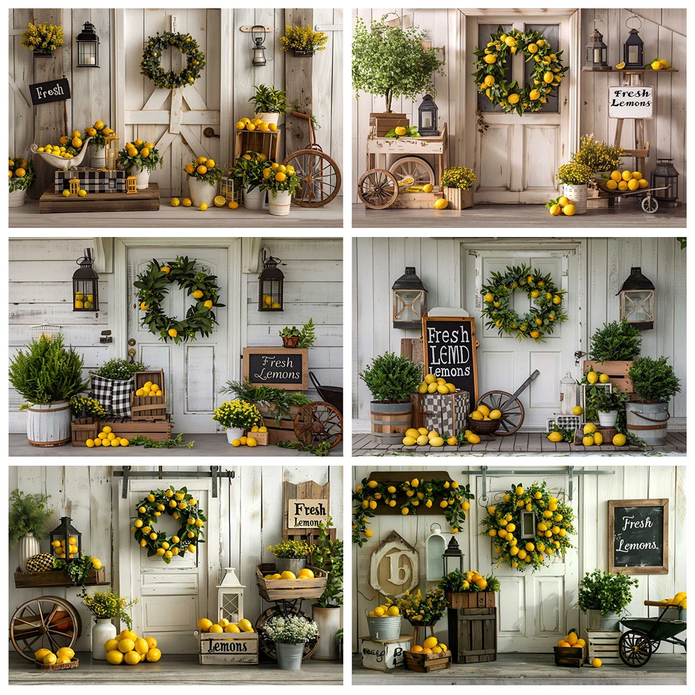 Summer Lemon Fruit Barn Door Photography Background Kids Birthday Party Cake Smash Portrait Decor Backdrop Photo Studio Props
Summer Lemon Fruit Barn Door Photography Background Kids Birthday Party Cake Smash Portrait Decor Backdrop Photo Studio Props