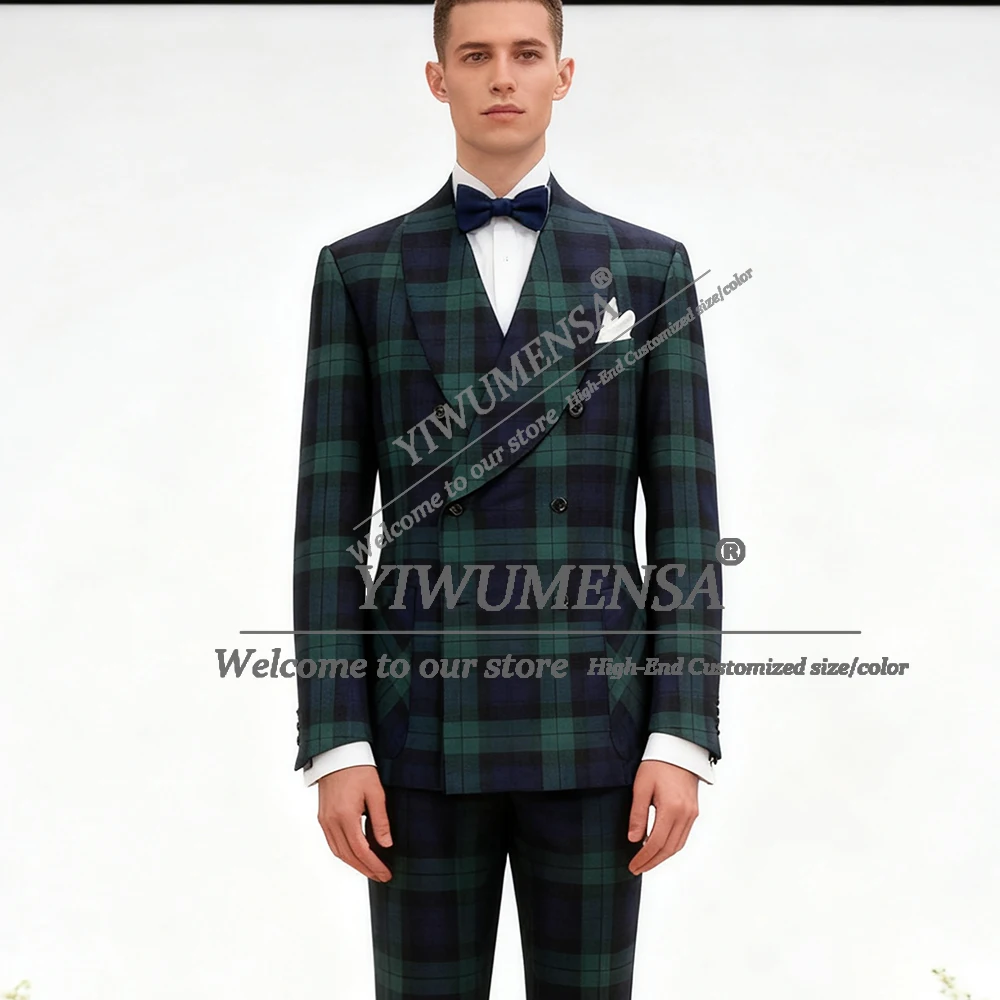 Братский стиль, клетчатый костюм в клетку, наряд для мужчин, двубортный пиджак для выпускного вечера, индивидуальный костюм из 2 предметов, Homme, жених, свадебный Tuxe 
Братский стиль, клетчатый костюм в клетку, наряд для мужчин, двубортный пиджак для выпускного вечера, индивидуальный костюм из 2 предметов, Homme, жених, свадебный Tuxe