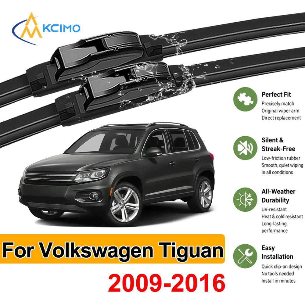Replacement Kit Front Windshield Wiper Blades For Volkswagen Tiguan 5N 2009-2016 All Weather Rain Auto Car Accessories
Replacement Kit Front Windshield Wiper Blades For Volkswagen Tiguan 5N 2009-2016 All Weather Rain Auto Car Accessories