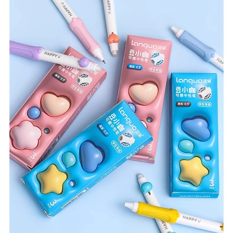 3 шт. стираемая гелевая ручка с ластиком и плавным письмом для студенческих заметок, школьных заданий и офисного письма
3 шт. стираемая гелевая ручка с ластиком и плавным письмом для студенческих заметок, школьных заданий и офисного письма