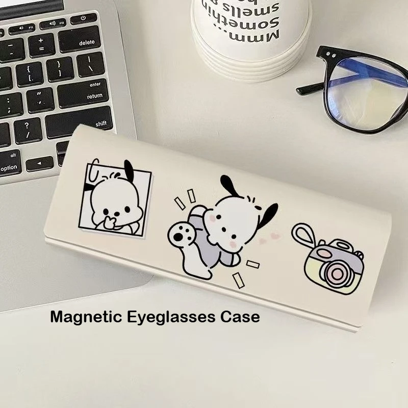 Kawaii Sanrio Cartoon Eyeglasses Case POCHACCO Portable Pressure-resistant Magnetic Eyeglasses Case Birthday Gift for Kids
Kawaii Sanrio Cartoon Eyeglasses Case POCHACCO Portable Pressure-resistant Magnetic Eyeglasses Case Birthday Gift for Kids