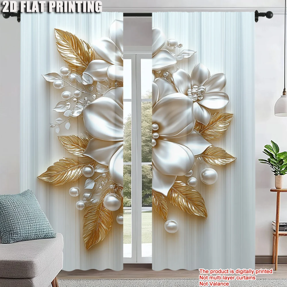 2Pcs Floral Botanical Print Curtains Rod Hole Design Polyester Perfect For Living Room Bedroom Kitchen Elegant Home Decor
2Pcs Floral Botanical Print Curtains Rod Hole Design Polyester Perfect For Living Room Bedroom Kitchen Elegant Home Decor