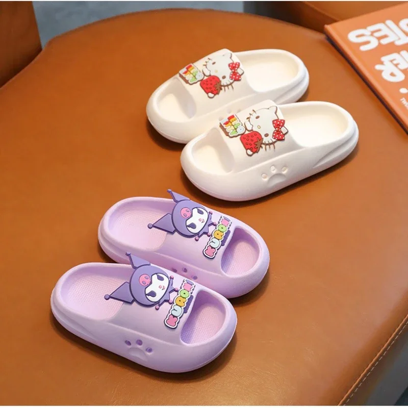 Sanrio Children Slippers Summer Cartoon Hello Kittys Kuromi Cute Soft Bottom Home Bathroom Indoor Outdoor Non-Slip Cool Slippers
Sanrio Children Slippers Summer Cartoon Hello Kittys Kuromi Cute Soft Bottom Home Bathroom Indoor Outdoor Non-Slip Cool Slippers