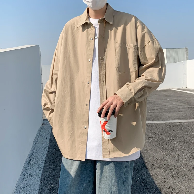 Loose Long Sve Men's irt Trendy Japanese Sle Pure Color Casual Top American Retro Spring Faion Youth ular Spring ...
Loose Long Sve Men's irt Trendy Japanese Sle Pure Color Casual Top American Retro Spring Faion Youth ular Spring ...