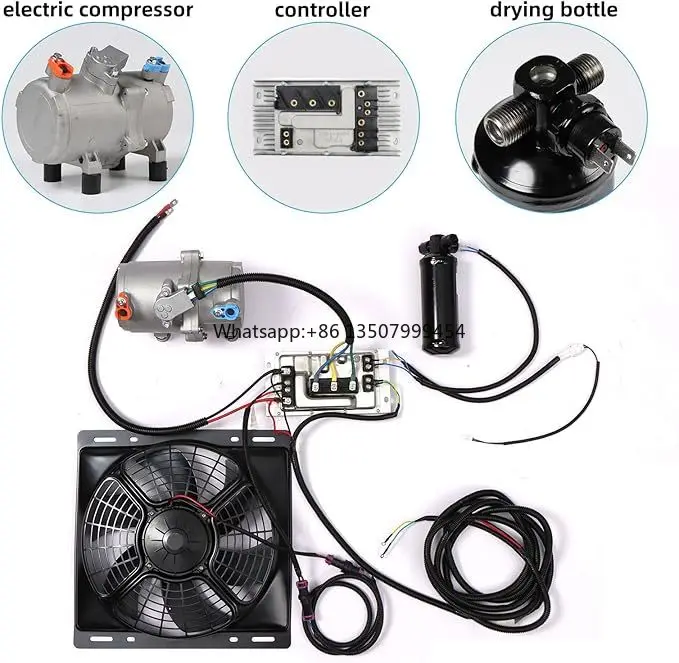TELCOOL 12V Car Universal AC Kit System Under Dash New Energy Electric A/C Car Air Conditioner Suit for Vintage Cars, Excavators
TELCOOL 12V Car Universal AC Kit System Under Dash New Energy Electric A/C Car Air Conditioner Suit for Vintage Cars, Excavators