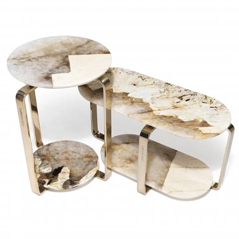 Marble coffee table light luxury high-end corner table villa living room home sofa edge table
Marble coffee table light luxury high-end corner table villa living room home sofa edge table