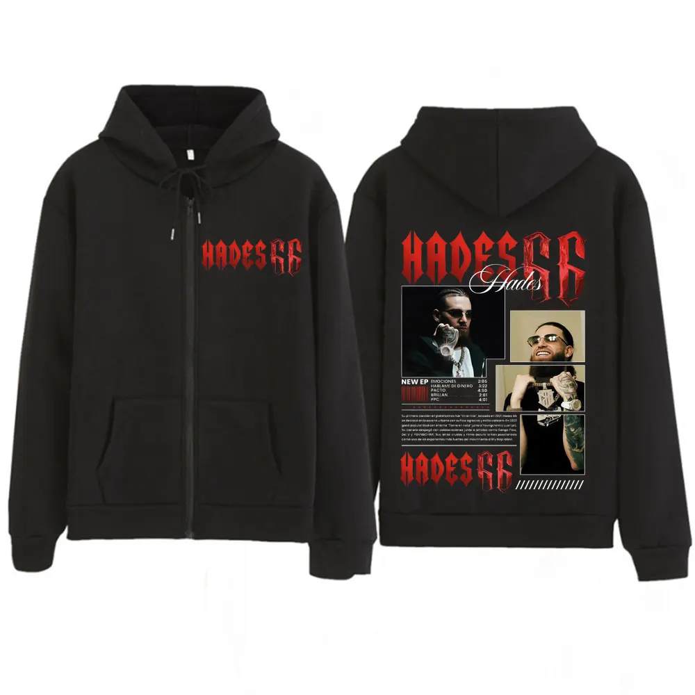 Rapper Hades66 Tour Album Graphic Zipper Hoodie Men Women Fashion Jacket Oversized Loose Gothic Hip-hop Zip Up Sweatshirt Tops
Rapper Hades66 Tour Album Graphic Zipper Hoodie Men Women Fashion Jacket Oversized Loose Gothic Hip-hop Zip Up Sweatshirt Tops