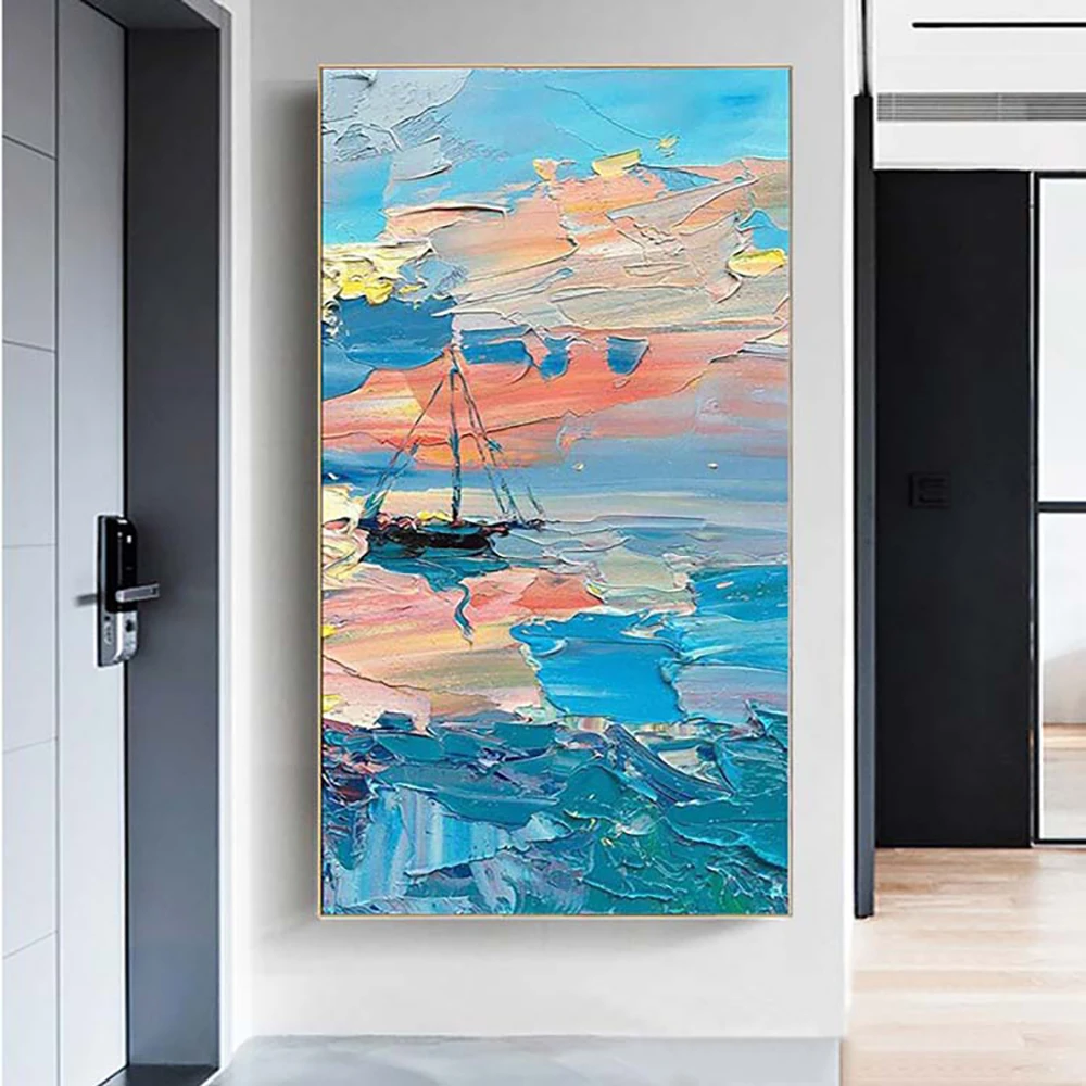 Thick Texture Oil Painting Sear Decor Hand Painted Modern Abstract Flowers Wall Art Canvas Painting Decoration Living Room Home
Thick Texture Oil Painting Sear Decor Hand Painted Modern Abstract Flowers Wall Art Canvas Painting Decoration Living Room Home