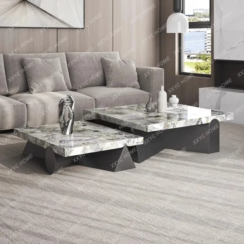 XX Living room household high-end rock slab modern simple size combination coffee table
XX Living room household high-end rock slab modern simple size combination coffee table