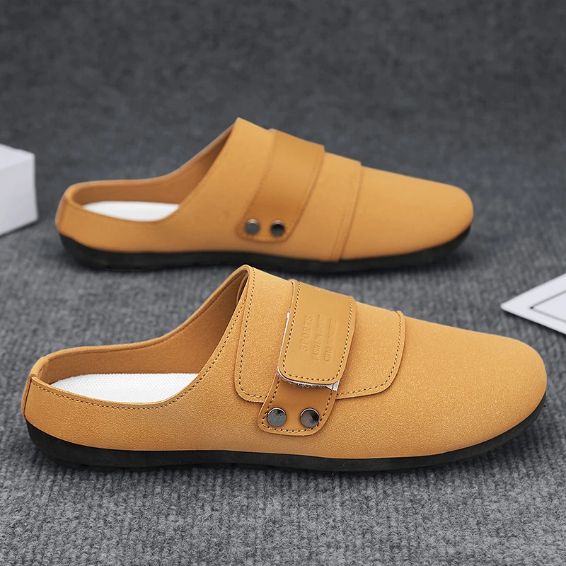 HKDQ модная желтая дизайнерская обувь, мужские тапочки, 2024, противоскользящие пляжные сандалии, мягкая обувь на плоской подошве, мужская легкая повседневная обувь
HKDQ модная желтая дизайнерская обувь, мужские тапочки, 2024, противоскользящие пляжные сандалии, мягкая обувь на плоской подошве, мужская легкая повседневная обувь