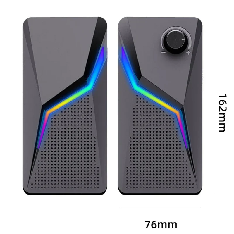 Gaming Sound System PC Gaming Speakers For Gaming Clear Stereo Sound High-Quality Plastic Materials LED RGB Lighting
Gaming Sound System PC Gaming Speakers For Gaming Clear Stereo Sound High-Quality Plastic Materials LED RGB Lighting