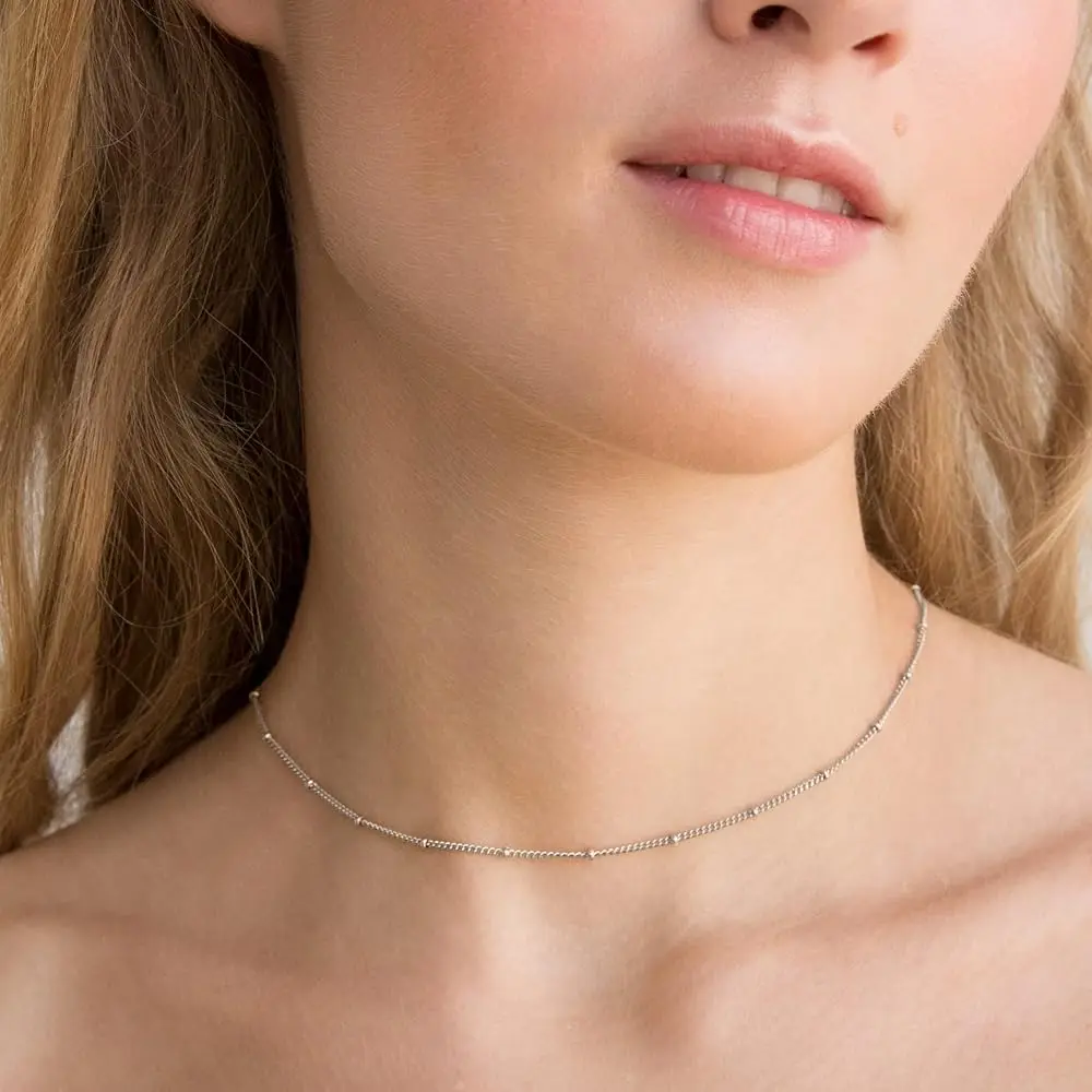 Women's stainless steel beaded short necklace Fashion trend small students personalized fine jewelry birthday gift
Women's stainless steel beaded short necklace Fashion trend small students personalized fine jewelry birthday gift