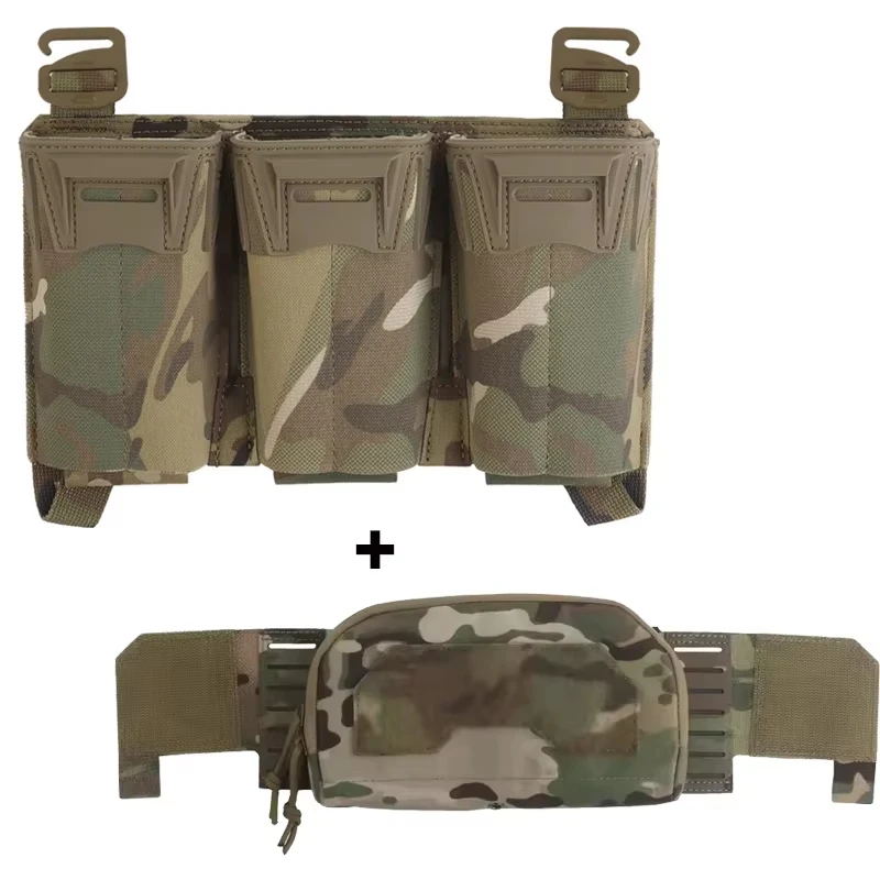 Tactical Multi-Caliber Triple Mag Pouch MOLLE Utility Storage Pack Set with Outer Sub-Bag for Hunting Shooting Gear Management
Tactical Multi-Caliber Triple Mag Pouch MOLLE Utility Storage Pack Set with Outer Sub-Bag for Hunting Shooting Gear Management