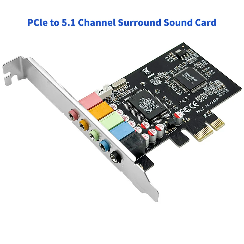 PCI-E Internal Sound Card 5.1 with CMI8738 Chip and Reverb Support