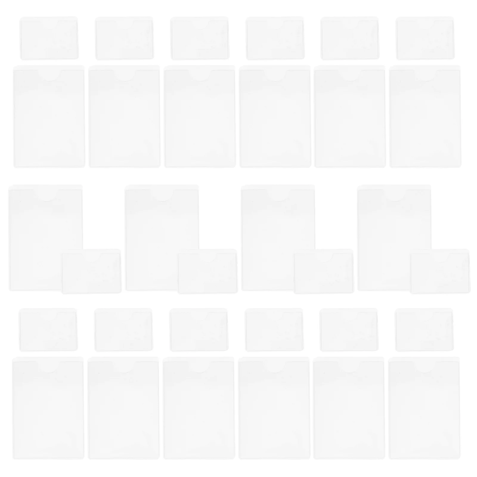 50Pcs Self Adhesive Clear Label Pockets Plastic Card Holders for Organizing Photos Business Cards in Various Settings
50Pcs Self Adhesive Clear Label Pockets Plastic Card Holders for Organizing Photos Business Cards in Various Settings