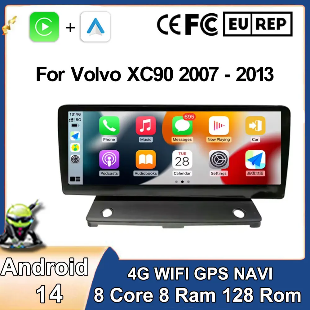 Автомобильный радиоприемник 12,3 дюйма для Volvo XC90 2007-2013 Android 14 GPS-навигация Мультимедийный видеоплеер Стереоприемник Авторадио
Автомобильный радиоприемник 12,3 дюйма для Volvo XC90 2007-2013 Android 14 GPS-навигация Мультимедийный видеоплеер Стереоприемник Авторадио
