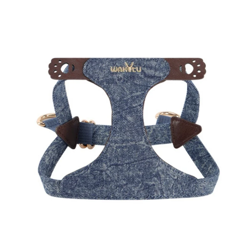 Luxury Jean No Pull Dog Harness leash Set Vest Dog Harness leash with padded handle for small dogs outdoor walking pet leash
Luxury Jean No Pull Dog Harness leash Set Vest Dog Harness leash with padded handle for small dogs outdoor walking pet leash