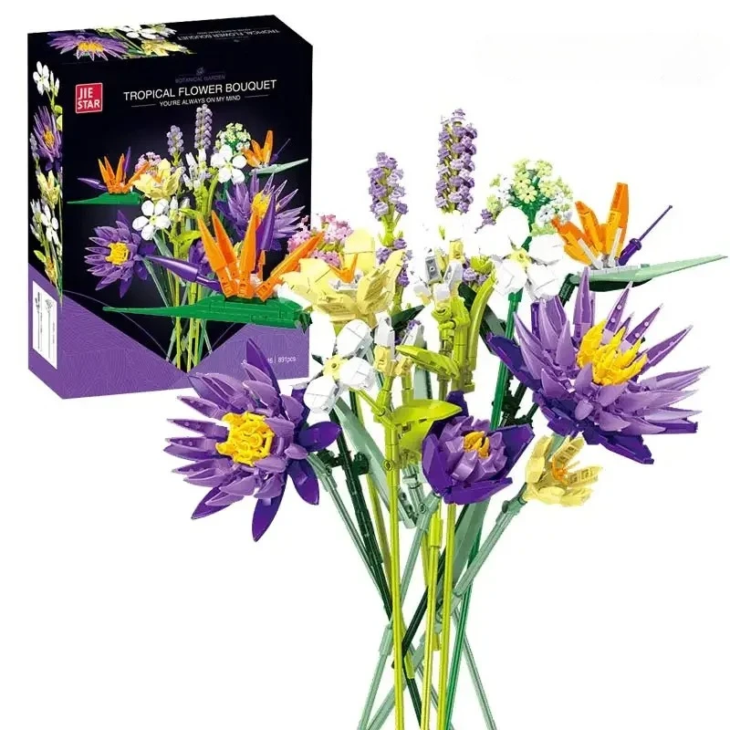 891PCS Tropical Flower Bouquet Building Blocks Artificial Flower DIY Botanical Collection for Adults Home Decor & Unique Gift
891PCS Tropical Flower Bouquet Building Blocks Artificial Flower DIY Botanical Collection for Adults Home Decor & Unique Gift