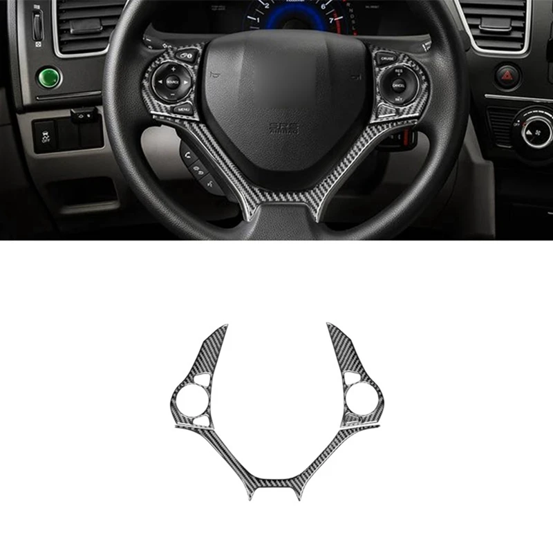 Carbon Fiber For Honda Civic 9Th 2012-2015 Car Steering Wheel Cover Trim Sticker Interior Accessories LHD
Carbon Fiber For Honda Civic 9Th 2012-2015 Car Steering Wheel Cover Trim Sticker Interior Accessories LHD