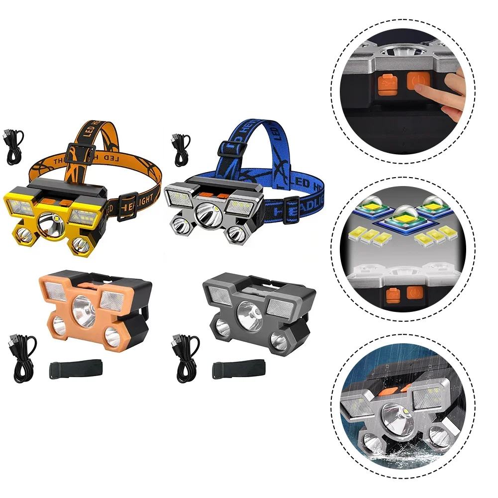 Перезаряжаемый налобный фонарь, супер яркий налобный сильный фонарик, уличная лампа для кемпинга, ночной рыбалки, универсальные варианты освещения
Перезаряжаемый налобный фонарь, супер яркий налобный сильный фонарик, уличная лампа для кемпинга, ночной рыбалки, универсальные варианты освещения