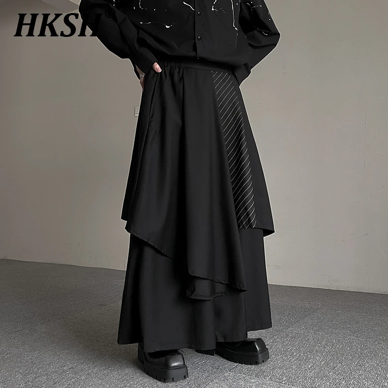 HKSH Spring New Patchwork Cropped Skirt Pants For Men And Women Unisex Suit Pants Plus Fat Plus Size Wide Dark Tide Chic HK0065
HKSH Spring New Patchwork Cropped Skirt Pants For Men And Women Unisex Suit Pants Plus Fat Plus Size Wide Dark Tide Chic HK0065