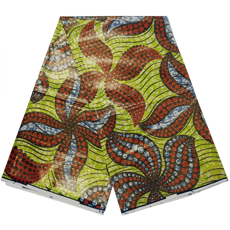 Nigerian African Gold Wax Fabric 100% Cotton Printed Wrap Batik Ankara Jacquard Weave Original Pagne Veritable Golden Materials
Nigerian African Gold Wax Fabric 100% Cotton Printed Wrap Batik Ankara Jacquard Weave Original Pagne Veritable Golden Materials