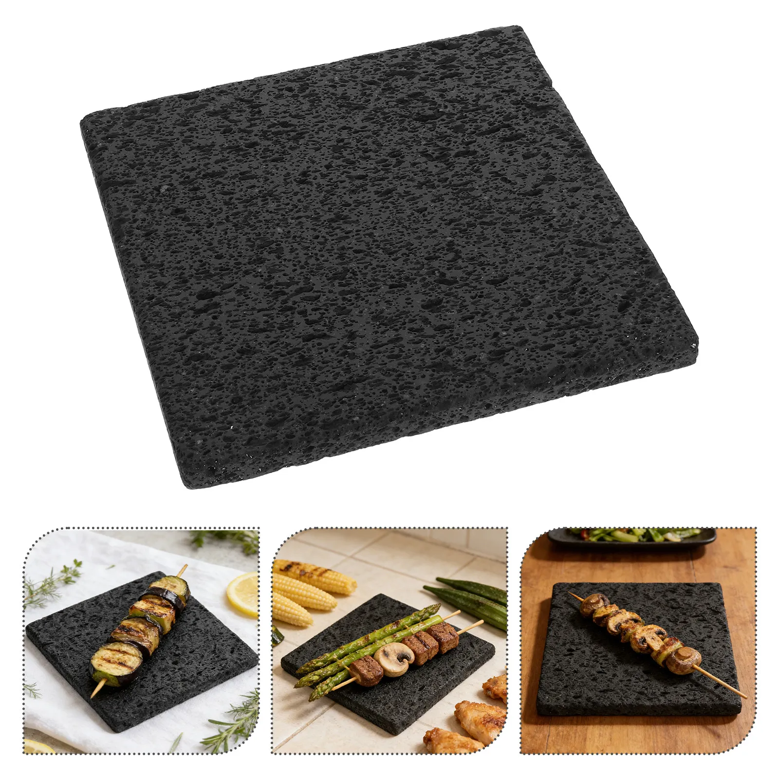 Плита для приготовления пищи из вулканического камня 7.9x7.9x0.6 дюйма, корейский гриль-камень для газового гриля, для стейков, морепродуктов, овощей, теппаньяки
Плита для приготовления пищи из вулканического камня 7.9x7.9x0.6 дюйма, корейский гриль-камень для газового гриля, для стейков, морепродуктов, овощей, теппаньяки