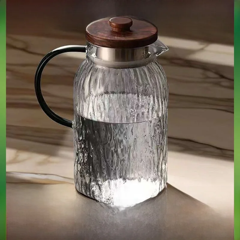 Heat-Resistant Large Capacity Glass Cold Water Pot Tea Pot Set for Home Use Refrigerator Cool Water Pot Craft Crystal
Heat-Resistant Large Capacity Glass Cold Water Pot Tea Pot Set for Home Use Refrigerator Cool Water Pot Craft Crystal