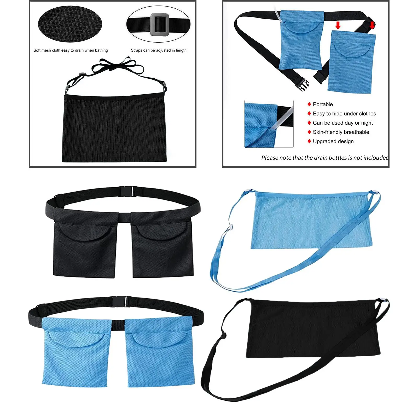 2x Mastectomy Drain Holder Bag 2 Pockets Quick Drying Showering Bag
2x Mastectomy Drain Holder Bag 2 Pockets Quick Drying Showering Bag