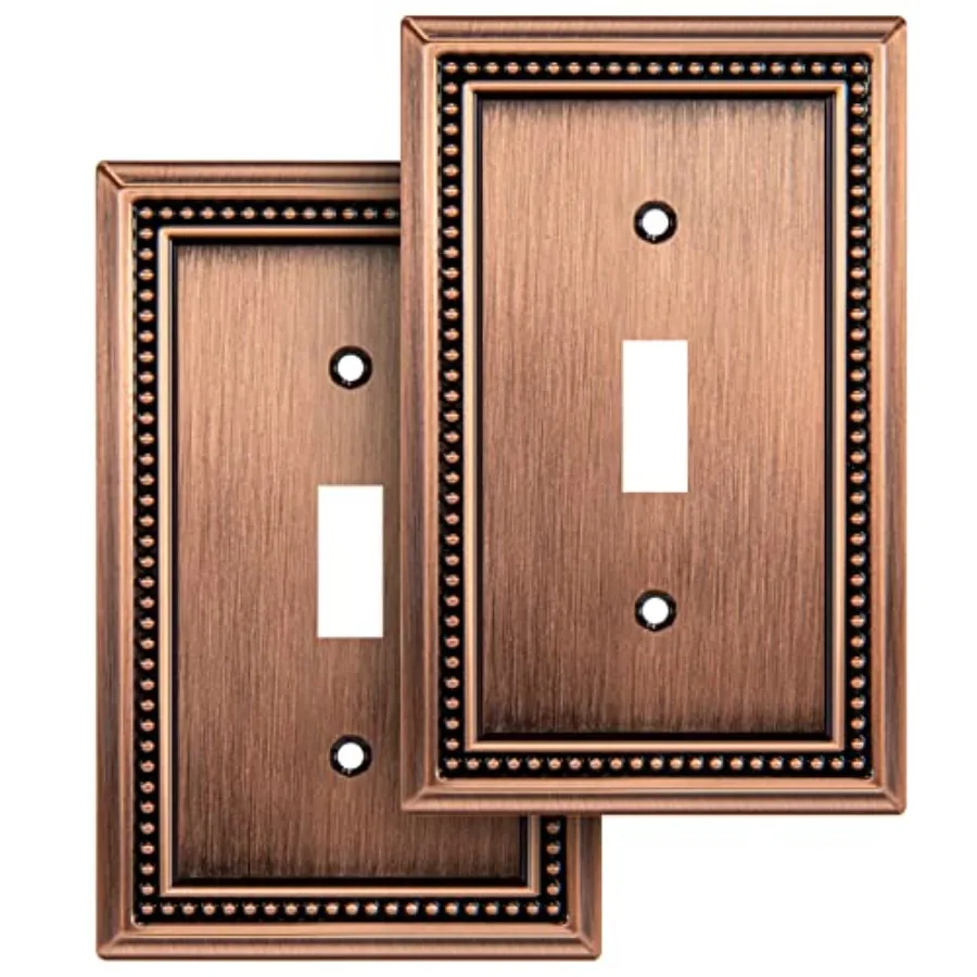 Sunken Pearls Heavy Duty Decorative Wall Plate Switch Plate Outlet Cover Single Toggle, 2 Pack
Sunken Pearls Heavy Duty Decorative Wall Plate Switch Plate Outlet Cover Single Toggle, 2 Pack
