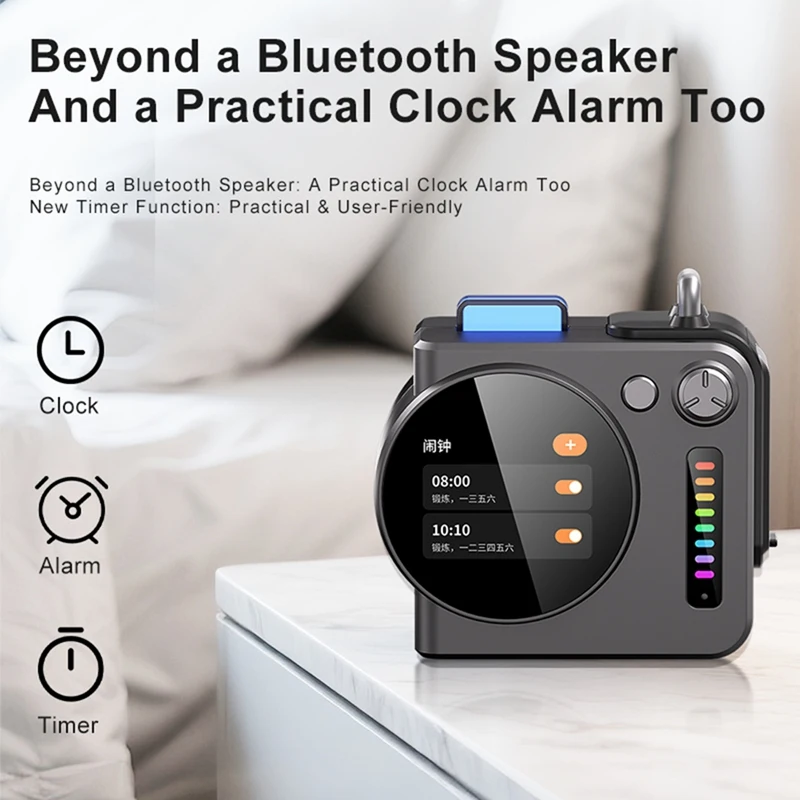 HD Touch Screen Multifunctional Mini Portable Bluetooth Speaker Stereo Surround Wireless Subwoofer Waterproof
HD Touch Screen Multifunctional Mini Portable Bluetooth Speaker Stereo Surround Wireless Subwoofer Waterproof