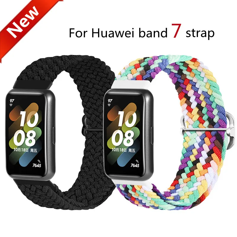 Регулируемый эластичный нейлоновый Плетеный ремешок для Huawei Band 7, сменный браслет для мужчин и женщин, браслет для Huawei Band 7
Регулируемый эластичный нейлоновый Плетеный ремешок для Huawei Band 7, сменный браслет для мужчин и женщин, браслет для Huawei Band 7