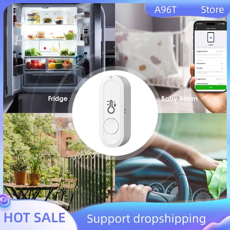 A96T Новый WIFI Tuya умный термометр и датчик влажности мобильное приложение беспроводной датчик температуры и влажности
A96T Новый WIFI Tuya умный термометр и датчик влажности мобильное приложение беспроводной датчик температуры и влажности
