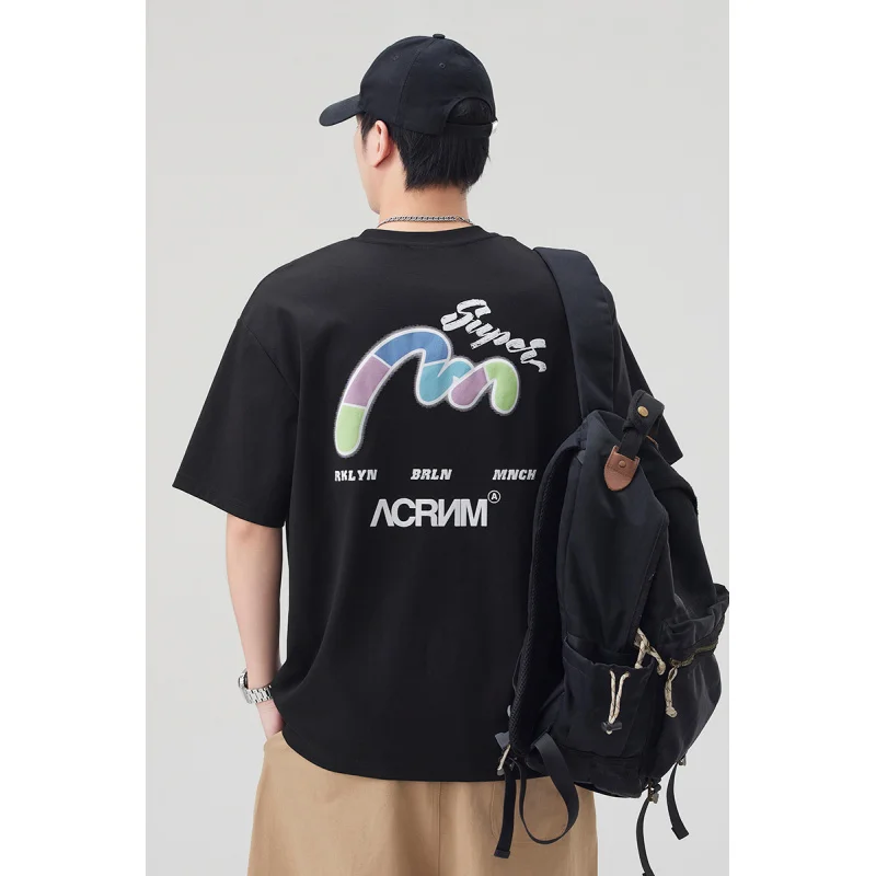 ZYS3221 trend loose hundred men's print comfortable skin-friendly cool feeling technology tide summer short-sleeved T-shirt
ZYS3221 trend loose hundred men's print comfortable skin-friendly cool feeling technology tide summer short-sleeved T-shirt