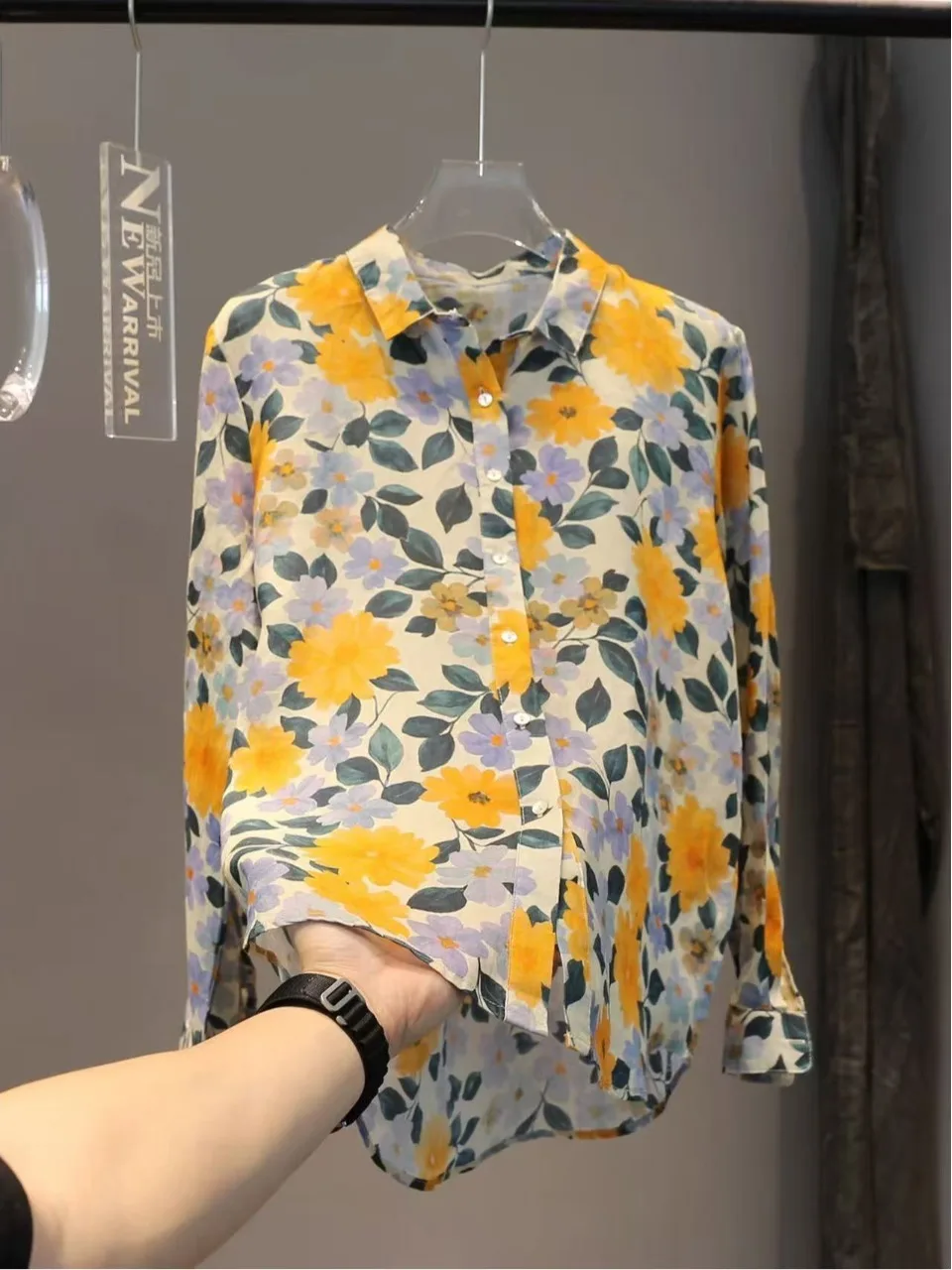 Authentic 2026 Spring Summer Casual Long Sleeve Linen Commute Slimming Top Floral Print Women's Shirt Collar Regular Fit
Authentic 2026 Spring Summer Casual Long Sleeve Linen Commute Slimming Top Floral Print Women's Shirt Collar Regular Fit