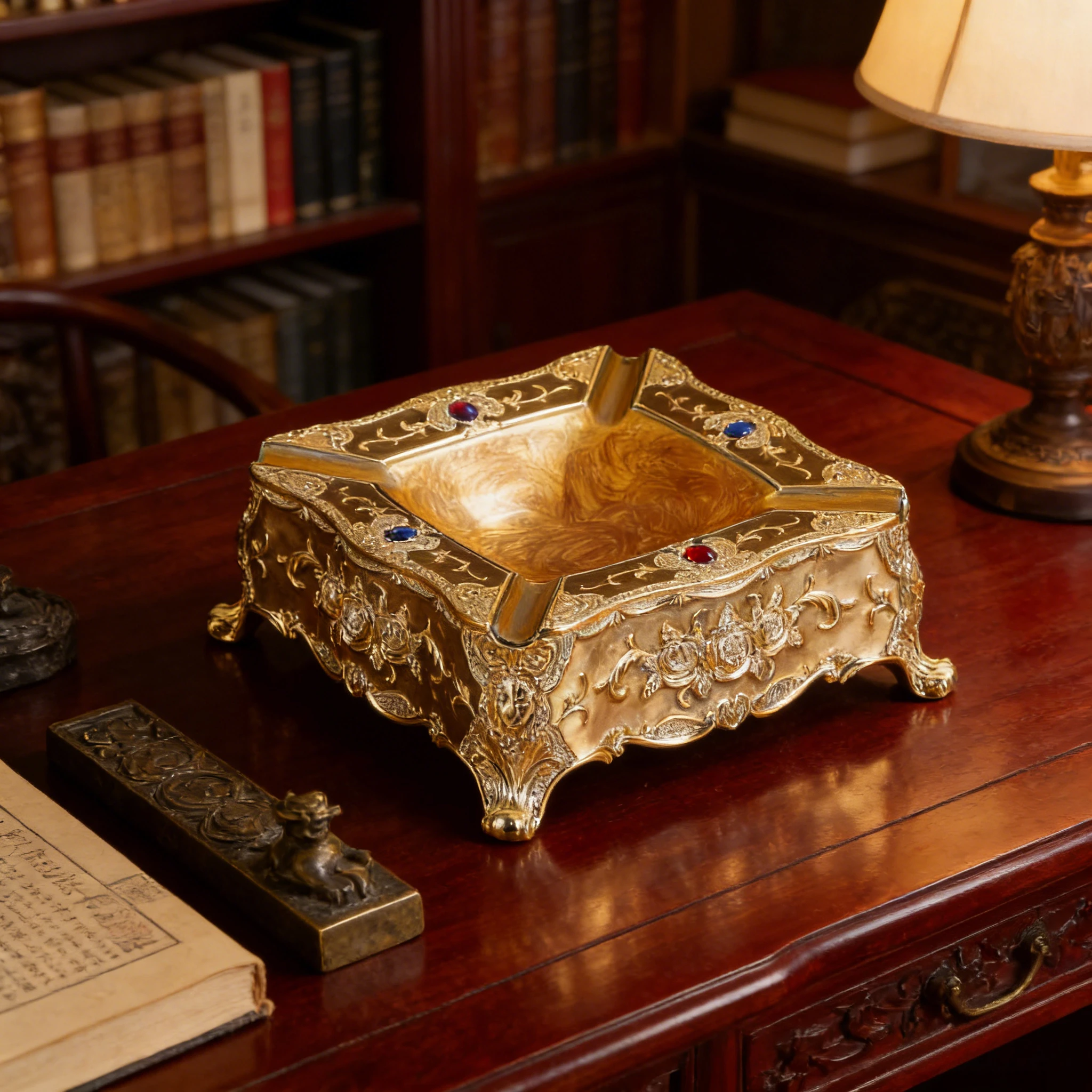 European Retro Rose Edge Ashtray | Shatterproof Plastic | Elegant Home Office Decorative Ornament
European Retro Rose Edge Ashtray | Shatterproof Plastic | Elegant Home Office Decorative Ornament