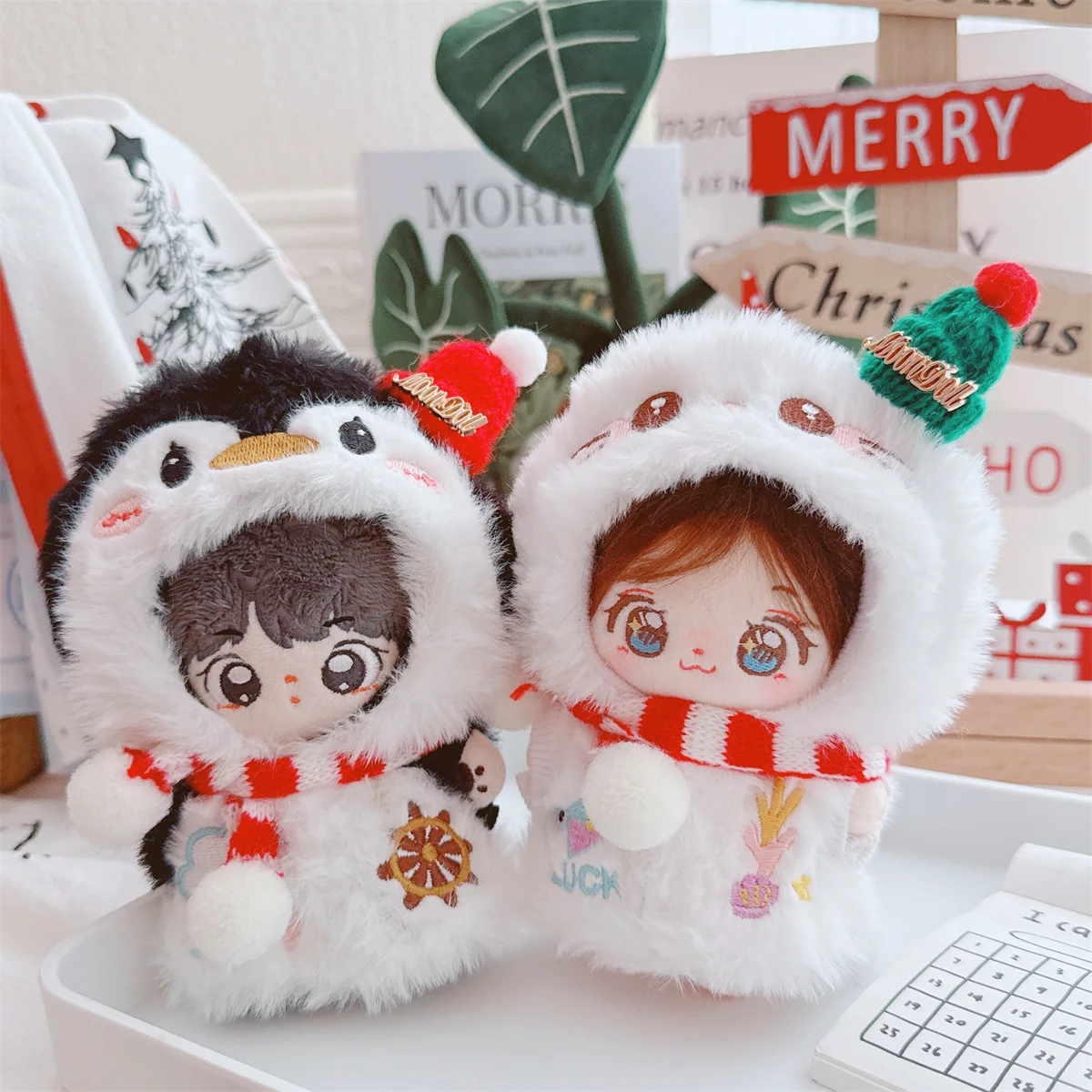 10cm Kawaii Mini Idol Doll Clothes Accessories 10-17cm Cute Cartoon Winter Series Snowman Penguin Set Christmas Decor
10cm Kawaii Mini Idol Doll Clothes Accessories 10-17cm Cute Cartoon Winter Series Snowman Penguin Set Christmas Decor