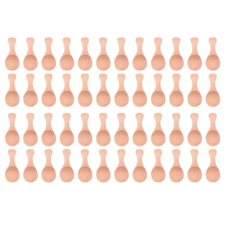 48Pcs Small Wooden Salt Spoon Solid Wood Condiments Spoon Handmade Honey Teaspoon Seasoning Sugar Coffee Tea Crude Wood-AT64
48Pcs Small Wooden Salt Spoon Solid Wood Condiments Spoon Handmade Honey Teaspoon Seasoning Sugar Coffee Tea Crude Wood-AT64